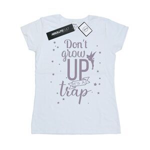 Tinkerbell Womens/Ladies Don�'t Grow Up Cotton T-Shirt / White